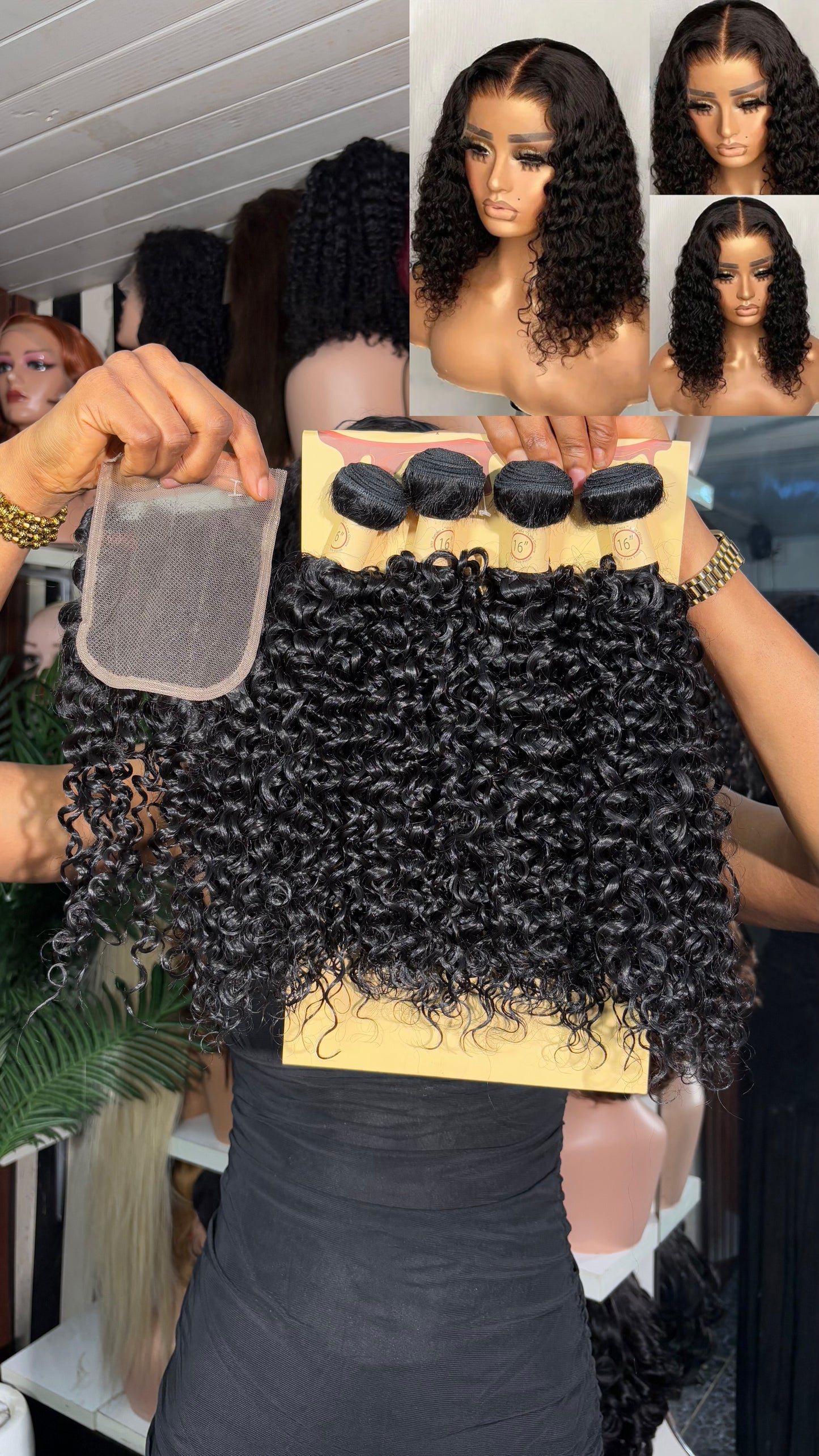 Deal WS5: Full Closure water/deep/jerry curls