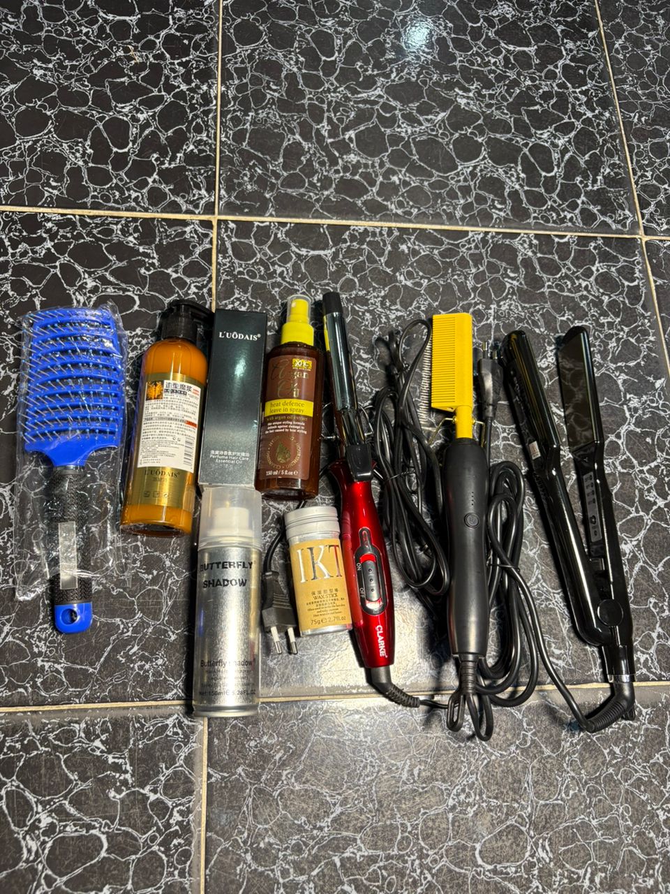 Set of 9 hair care products