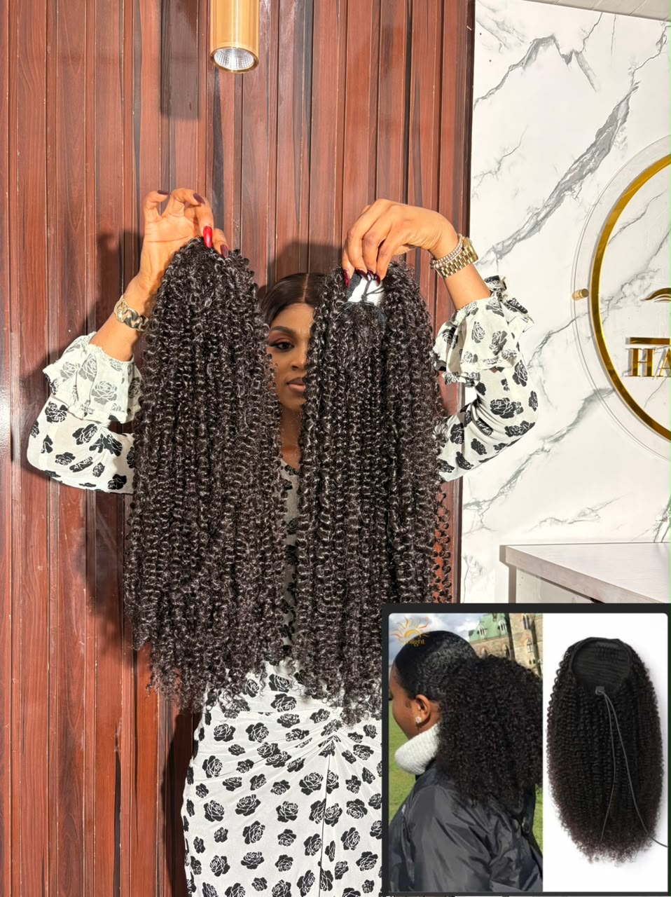 Ember Sales Deal15Ready to wear curly ponytail