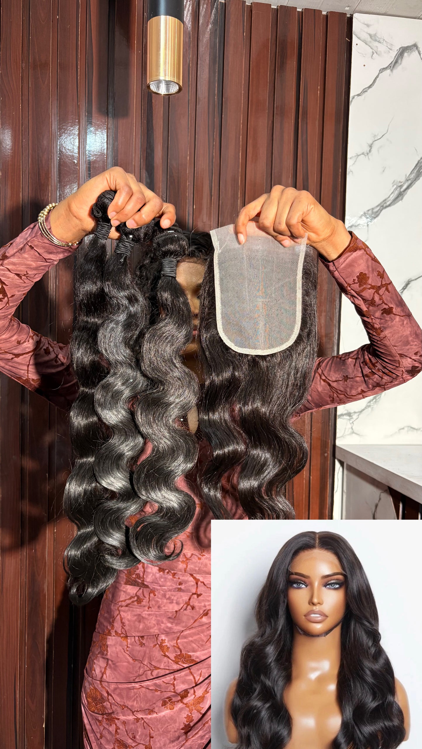 Deal WS51: 5by5 Full closure Bodywave
