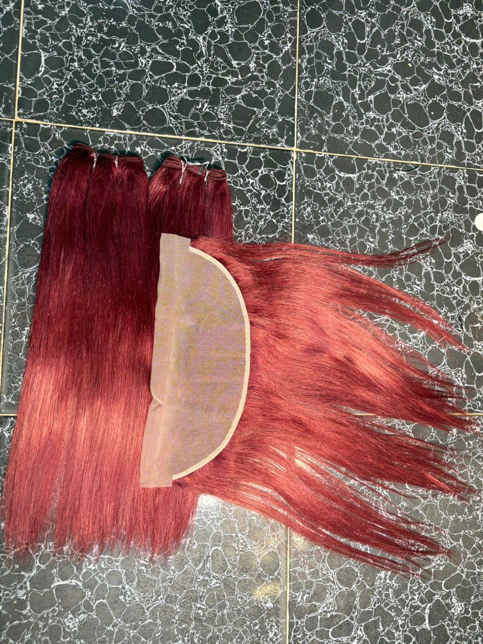 Full frontal silky straight unit