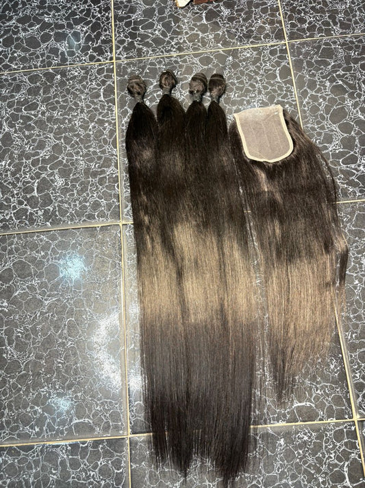 Full closure silky straight unit