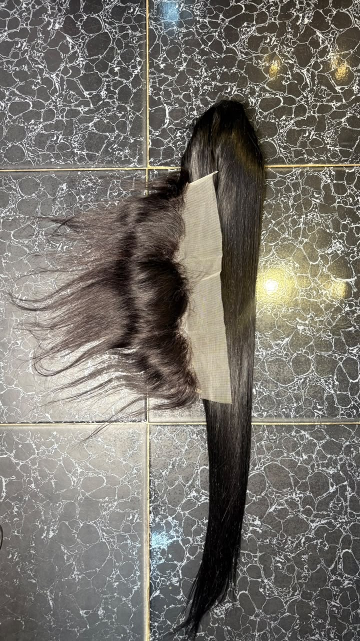 Deal ES3: Pure Human Hair Frontal+30’ silky ponytail