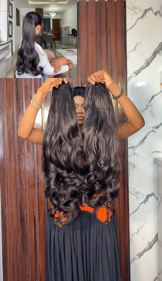 Ember Sales Deal12:Ready To wear bodywave ponytail
